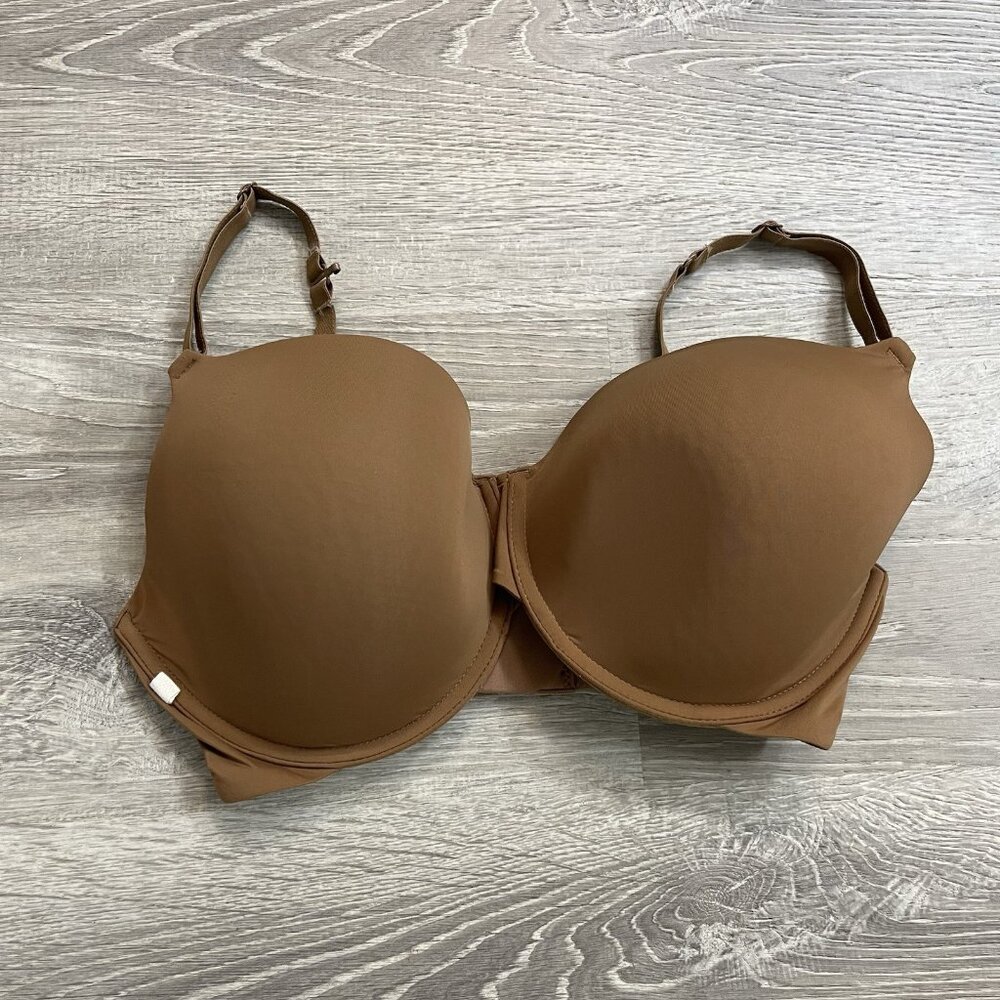 Harper Wilde Base‎ Bra Contour Cup Underwire Bra Brown Size 36DDD/F